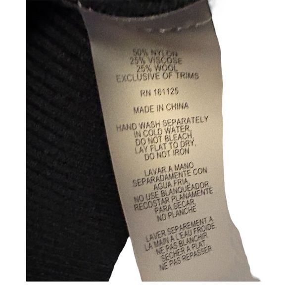 Vila Milano Black Rhinestone HO HO HO Lightweight Sweater, Womens size Medium - Picture 7 of 12